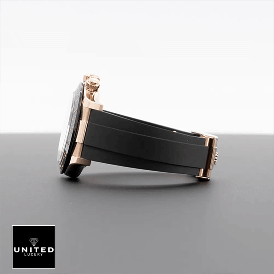 Rolex Daytona Cosmograph Black Rubber Bracelet 116515LN-0012  on the table