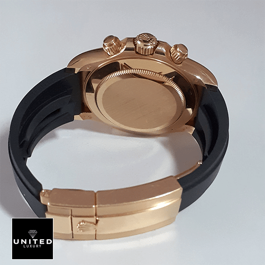 Rolex Daytona Cosmograph 116518LN-0043  Black Rubber Bracelet  on the Table