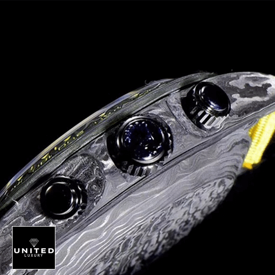 Rolex Daytona DiW NTPT Carbon 46490 Stainless Steel Case Crown Pusher 