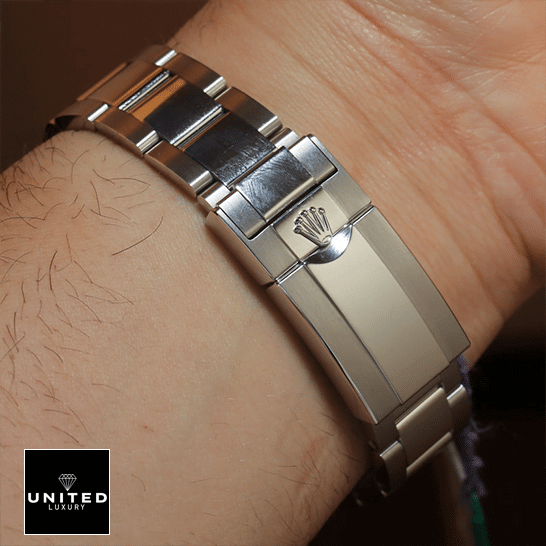 Rolex Daytona Platinum S.Steel Oyster Bracelet Fold Clasp on the Rolex Logo 116506-0001 