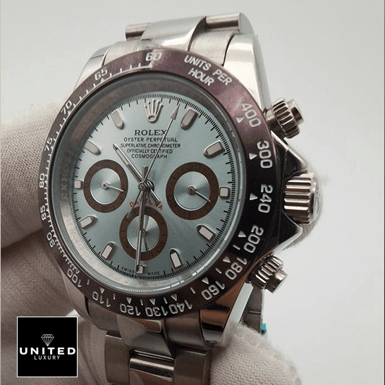 Rolex Daytona Cosmograph 116506 Blue Dial & Black Bezel Oyster  on his hands