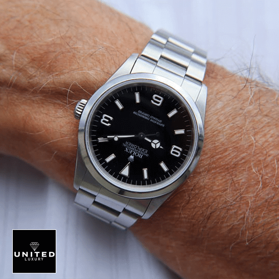 Rolex Explorer 124270 Stainless Steel Oyster  on his arm