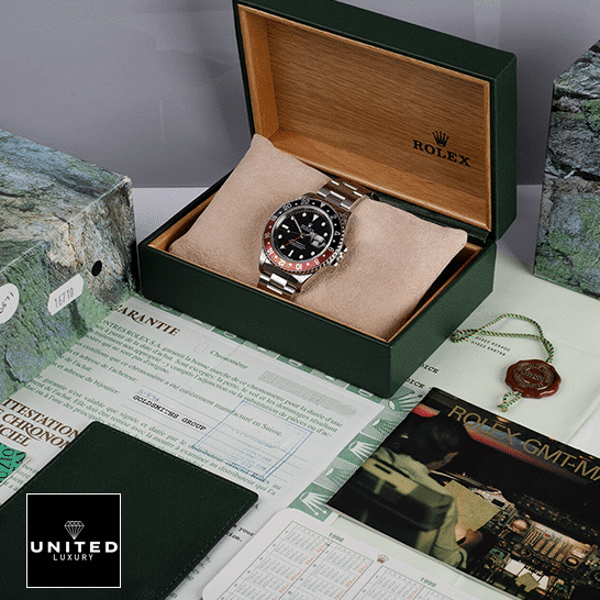 Rolex GMT-Master II Coke 16710  in the Rolex Box & Guarantee Card