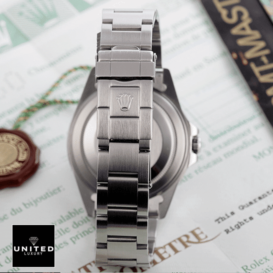 Rolex GMT-Master II Coke 16710  Backside Oyster Bracelet Fold Clasp on the Rolex logo