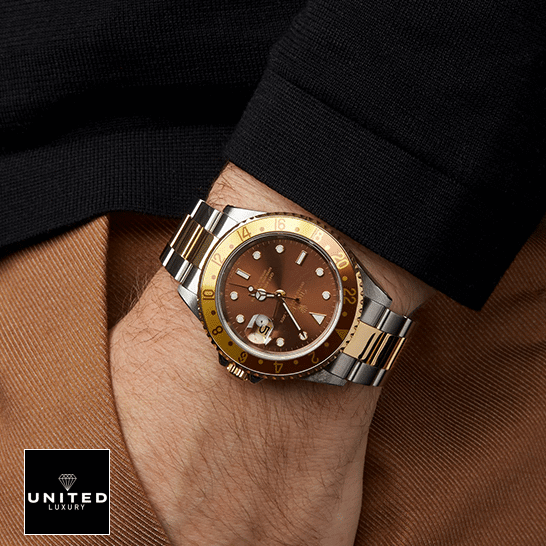 Rolex Submariner Date 126613LN Two-Tone Dial Oyster 2 Rolex Submariner Date 126613LN Two-Tone Oyster on his arm