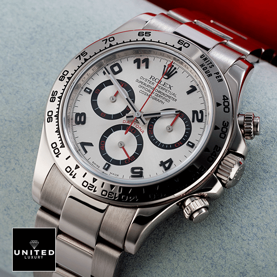 Rolex Daytona 116509 White Dial  and button & crown pusher