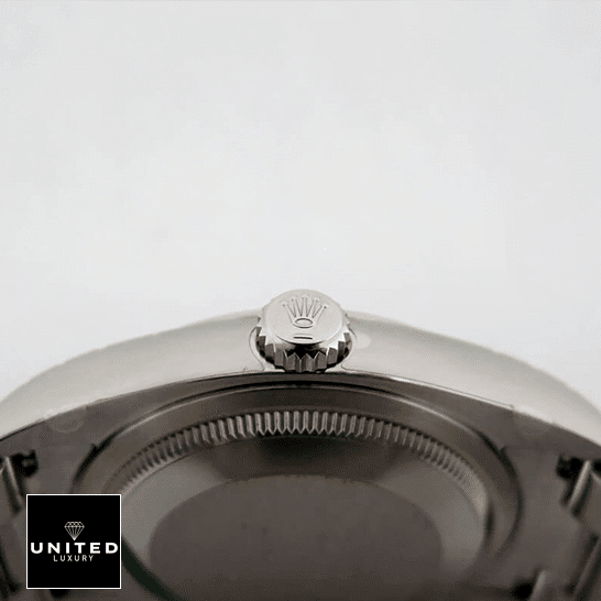 Rolex Perpetual Datejust 116200 S.Steel Case  Right Side Steel Crown Pusher