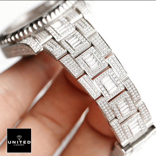 Rolex Submariner 116610LN-97200 Iced Out Watch 3 Rolex Submariner 116610LN-97200 Custom Diamond Bracelet