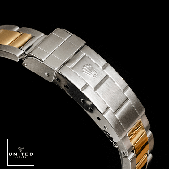 Rolex Two Tone 16803 Oyster Dial  rolex logo on the buckle