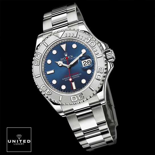 Rolex Yacht-Master Automatic 3 Rolex Yacht Master 116622 Blue Dial black background