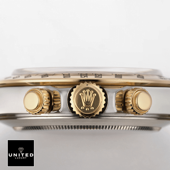 Rolex Daytona S.Steel Case Yellow Gold Crown & Button Pusher 16523 