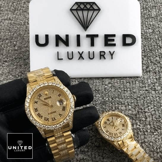 Rolex Datejust 116623 Romen Numerial Dial  Gem-Set Bezel