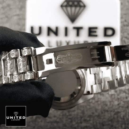 Rolex Datejust 31 116624  Diamond Oyster Bracelet Open Clasp