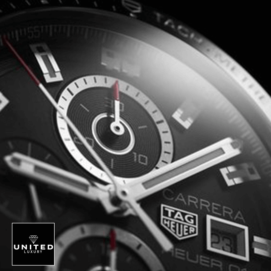 Tag Heuer cAR201Z.BA0714 Carrera Black Dial  front close view