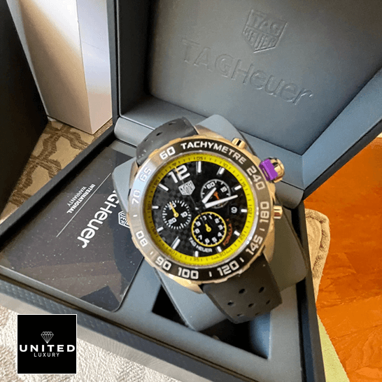 Tag Heuer Carrera cAZ101AC.FT8024 Yellow Black Dial  in the box