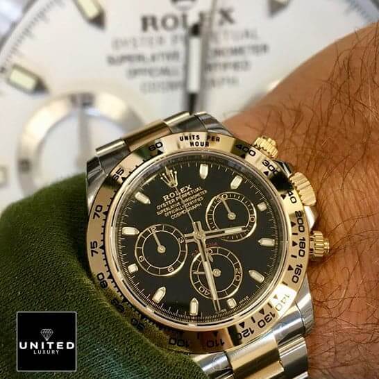 Rolex Daytona Yellow Gold 2 Rolex Daytona Yellow Gold 116508-0004 on his arm