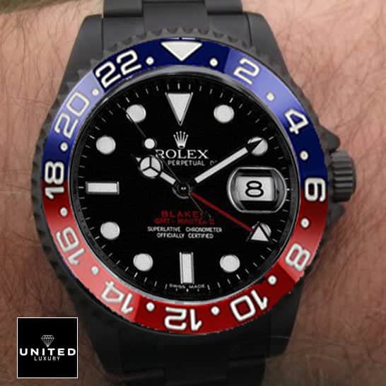Rolex Blaken 126710BLRO-0001 Pepsi Black Dial 2 Rolex Pepsi Black 126710BLRO-0001 on his arm