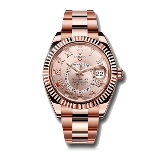 rolex-sky-dweller-rose-gold-steel-watch