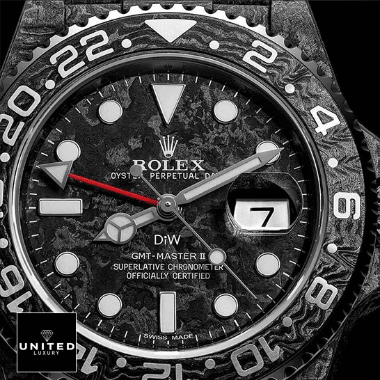Rolex DiW NTPT Carbon Black Bezel 